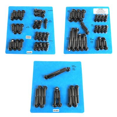 ARP Engine and Accessory Fasteners, Black Oxide, Hex, Ford, 351C, Kit - 5549804