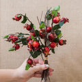 Artificial Fruit Pomegranate Fruit Bouquet 12" Tall