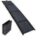 Folding Dog Ramp for Cars with Non-Slip Surface - Gray