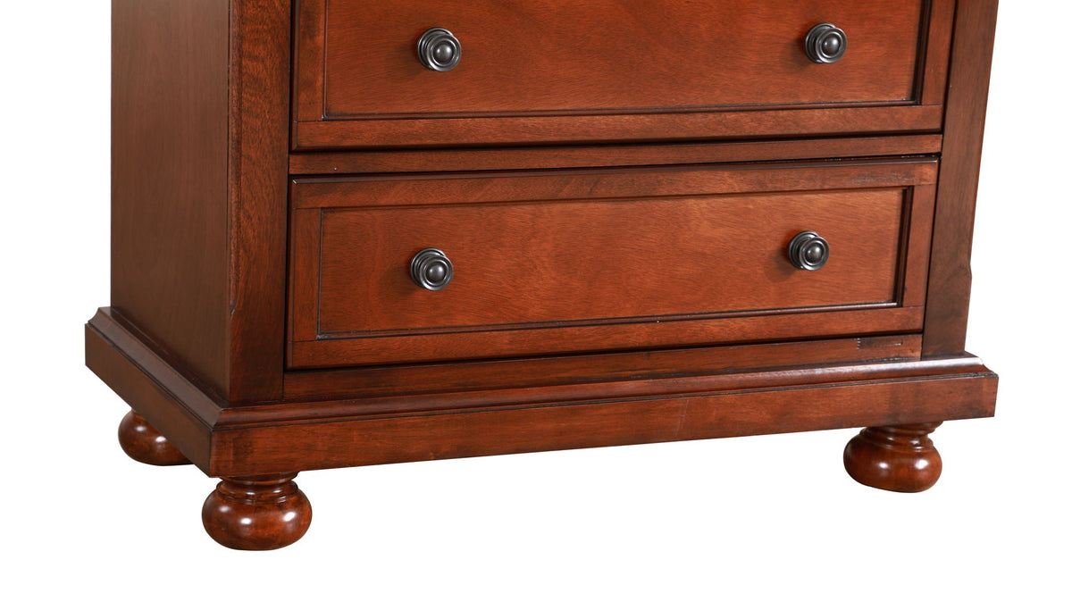 Meade Chest with Felt-Lined Top Drawer - Light Brown or Dark Brown