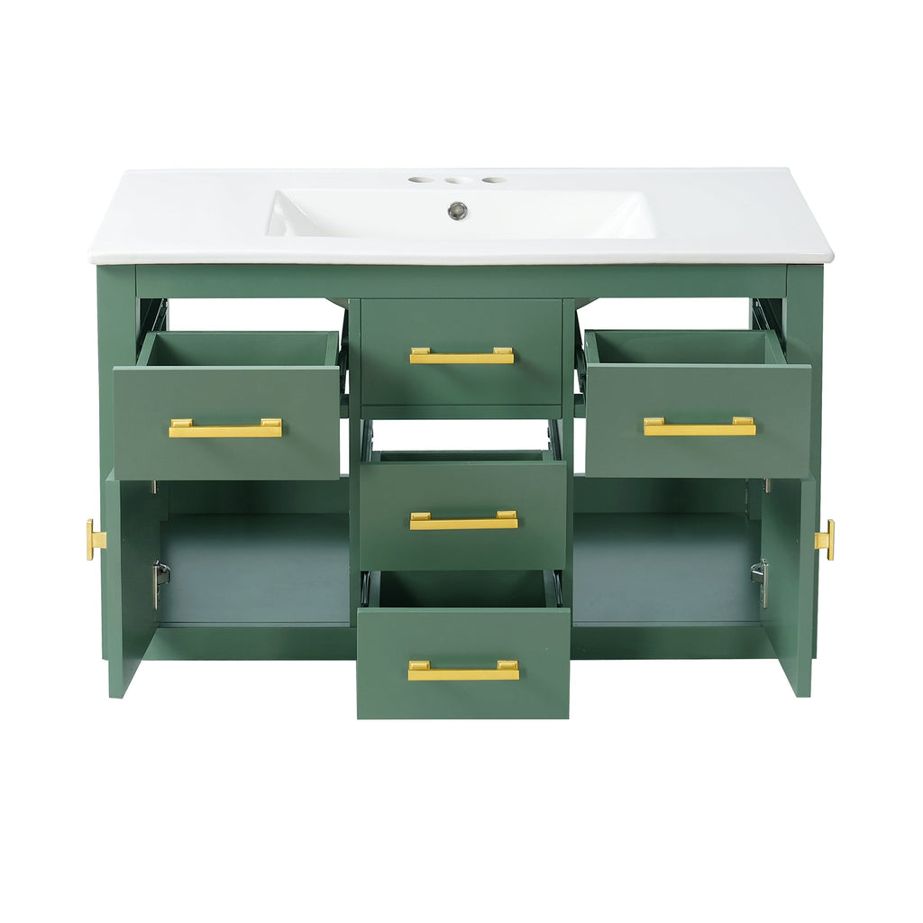 36'' Wall Mounted Bathroom Cabinet – French Style Bathroom Vanity