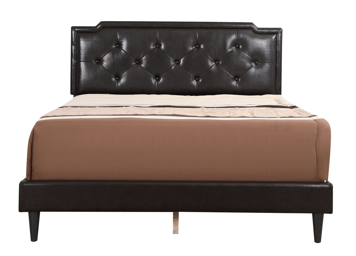 Button Tufted Upholstered Bed with Charming Design - Multiple Colors