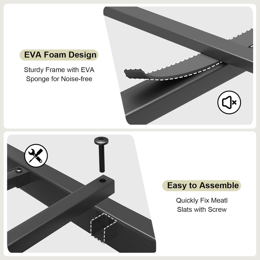 Upholstered Storage Bed Frame with LED Lights and Drawers – White or Black