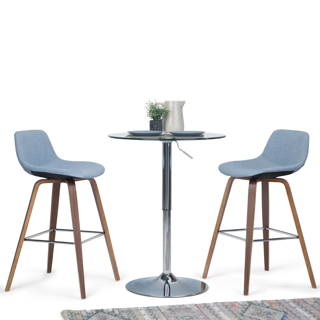 Bentwood Counter or Bar Height Stool Set of 2 with Foot Rest – Multiple Colors