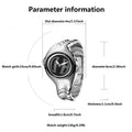 Mens Twisted Vintage Asymmetric Dual-Display Watch
