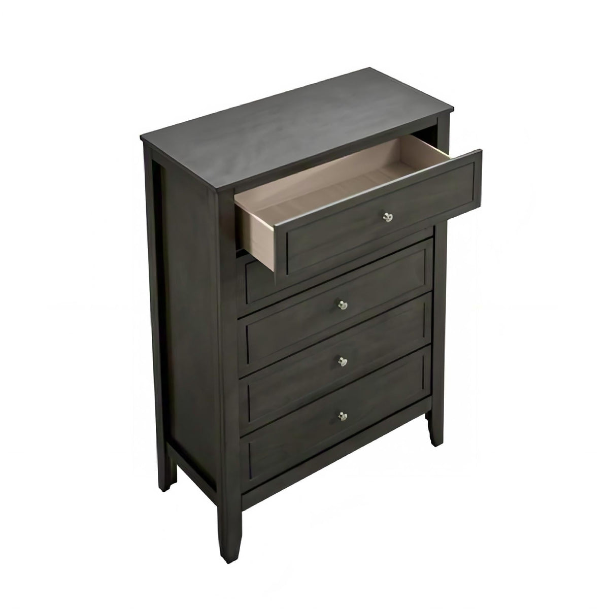 5 Drawer Storage Chest with Metal Hardware - Multiple Colors