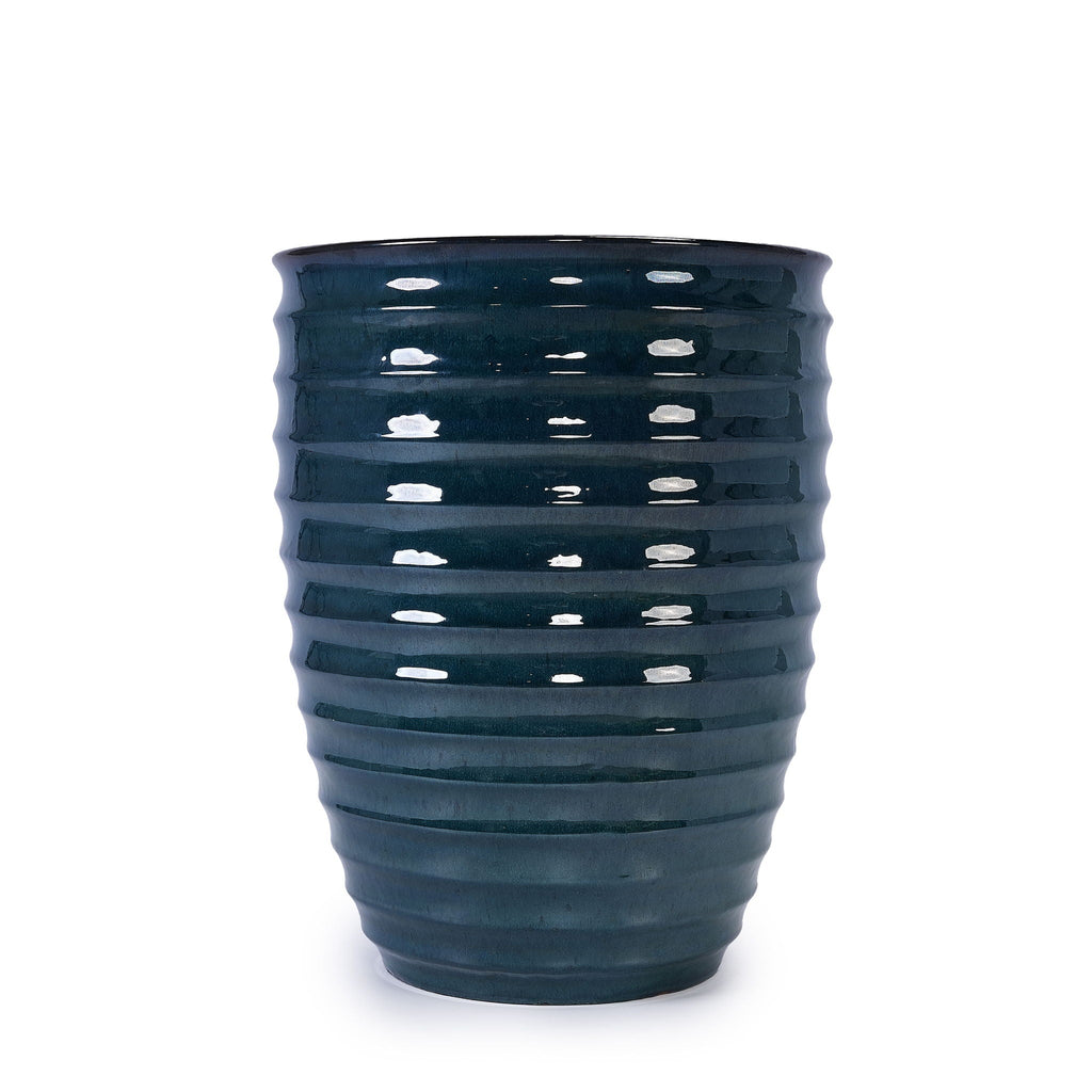 White Flowerpot Planter with Durable Construction - White