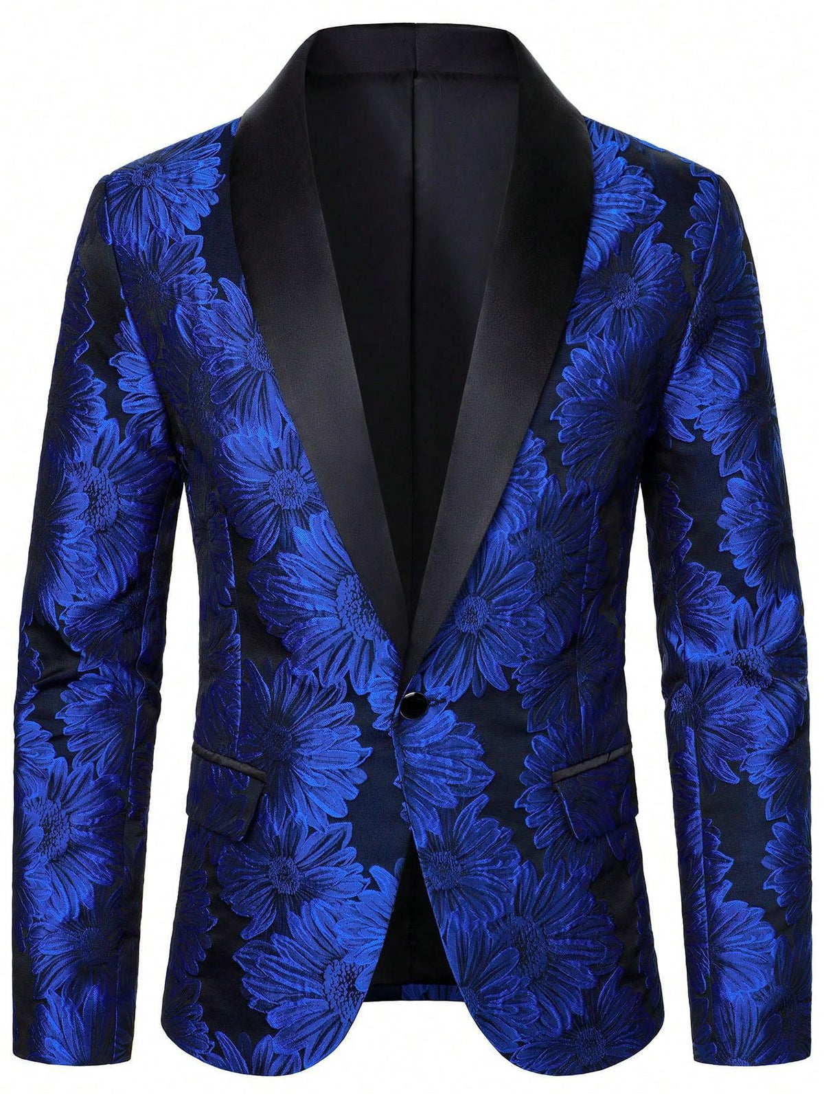 Mens Light-business-pattern Single-breasted One-button Suit
