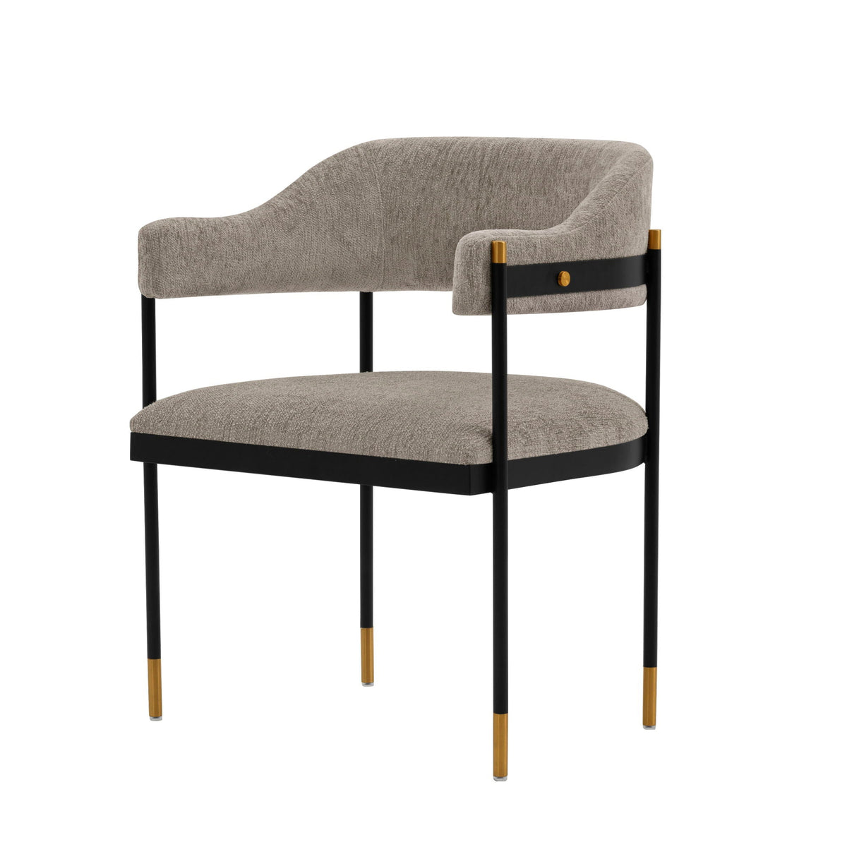 Fully Upholstered Arm Chair with Floating Back - Multiple Colors