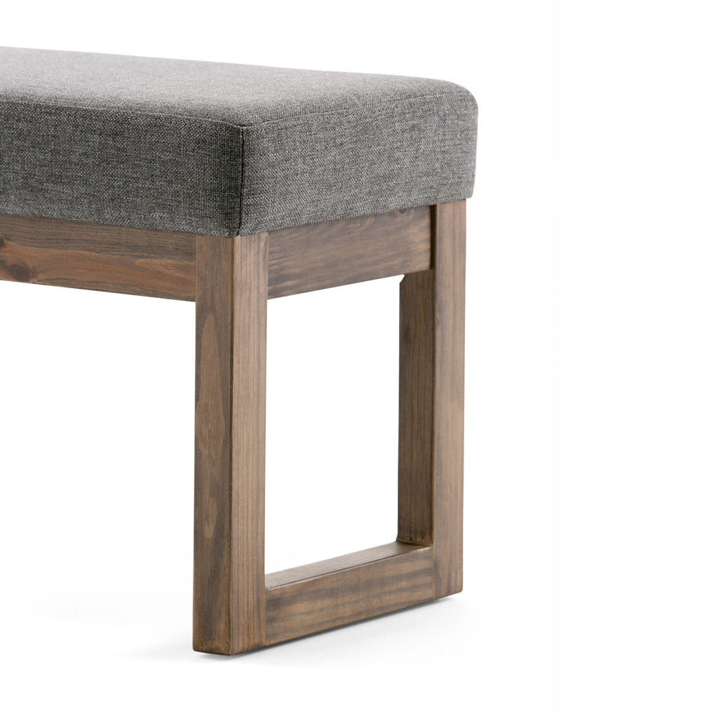 Milltown Upholstered Ottoman Bench with Versatile Design - Multiple Colors