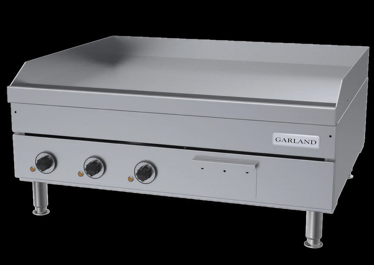 Garland E24 Series E24-36G 36-Inch Electric Countertop Griddle with Smooth Steel Plate and Thermostatic Controls