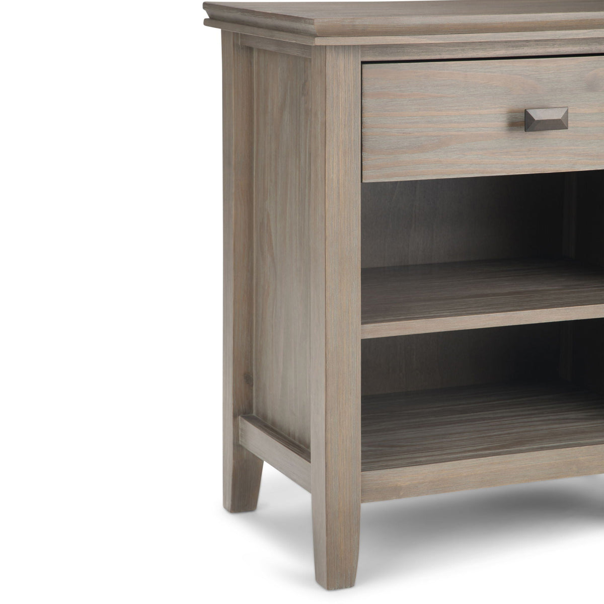 Handcrafted Bedside Table with Drawer and Shelf - Multiple Colors