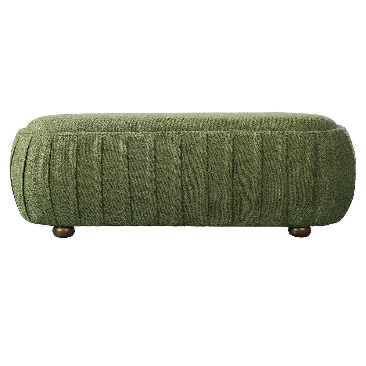 Upholstered Ottoman, Oval Shape