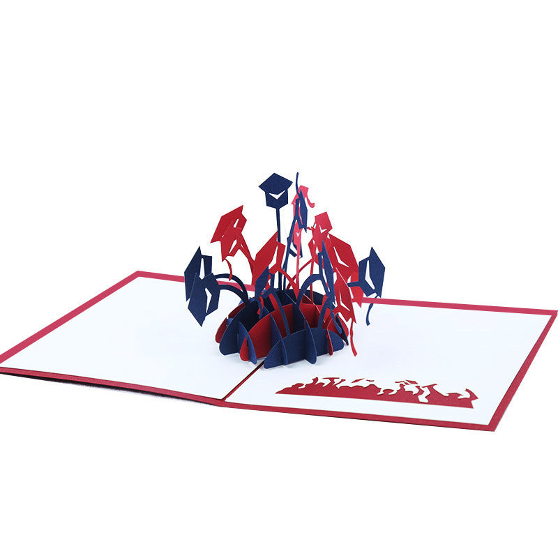 Creative 3D Graduation Greeting Card