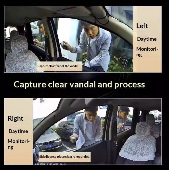 Panoramic Dash Cam Plug-and-Play Night Vision 4-Camera Reversing View