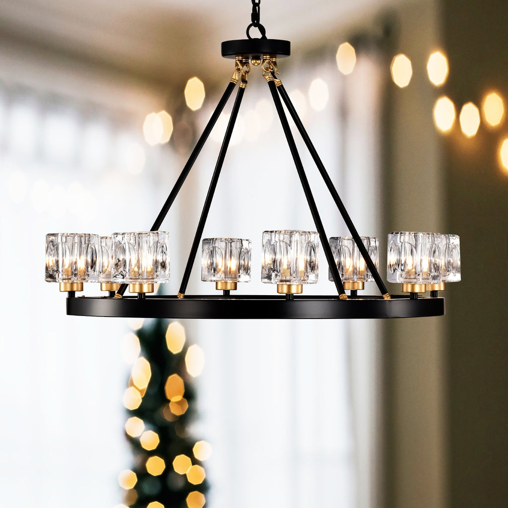 Matte Living Room Lighting with Modern Metal Finish - Gold & Matte Black