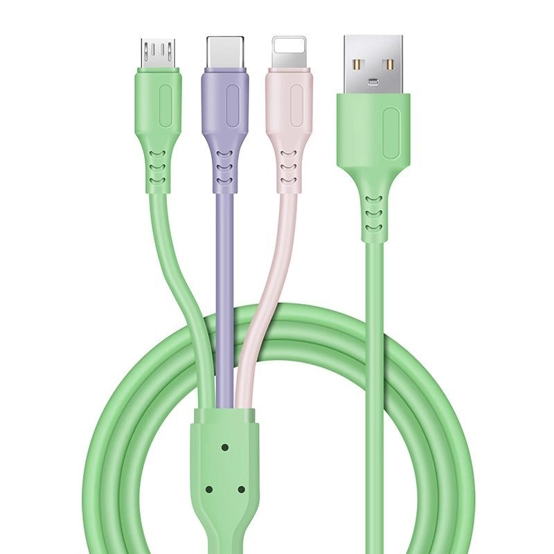 Data Cable Three-in-one Mobile Phone Charging Cable