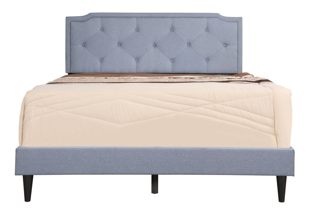 Button Tufted Upholstered Bed with Charming Design - Multiple Colors