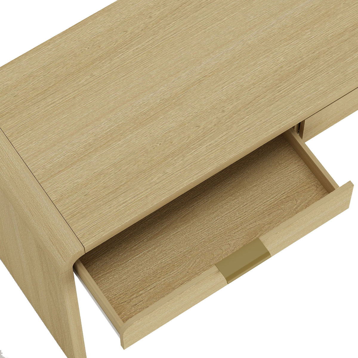 Oak Office Desk with 2 Drawers - Modern Style - Grace