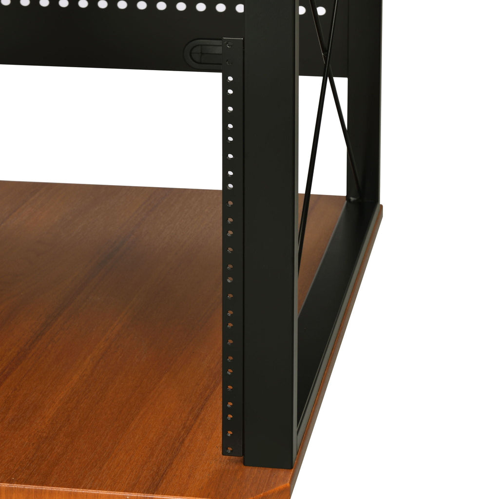 Music Desk with Multiple Storage and Cable Management - Black or Dark Brown
