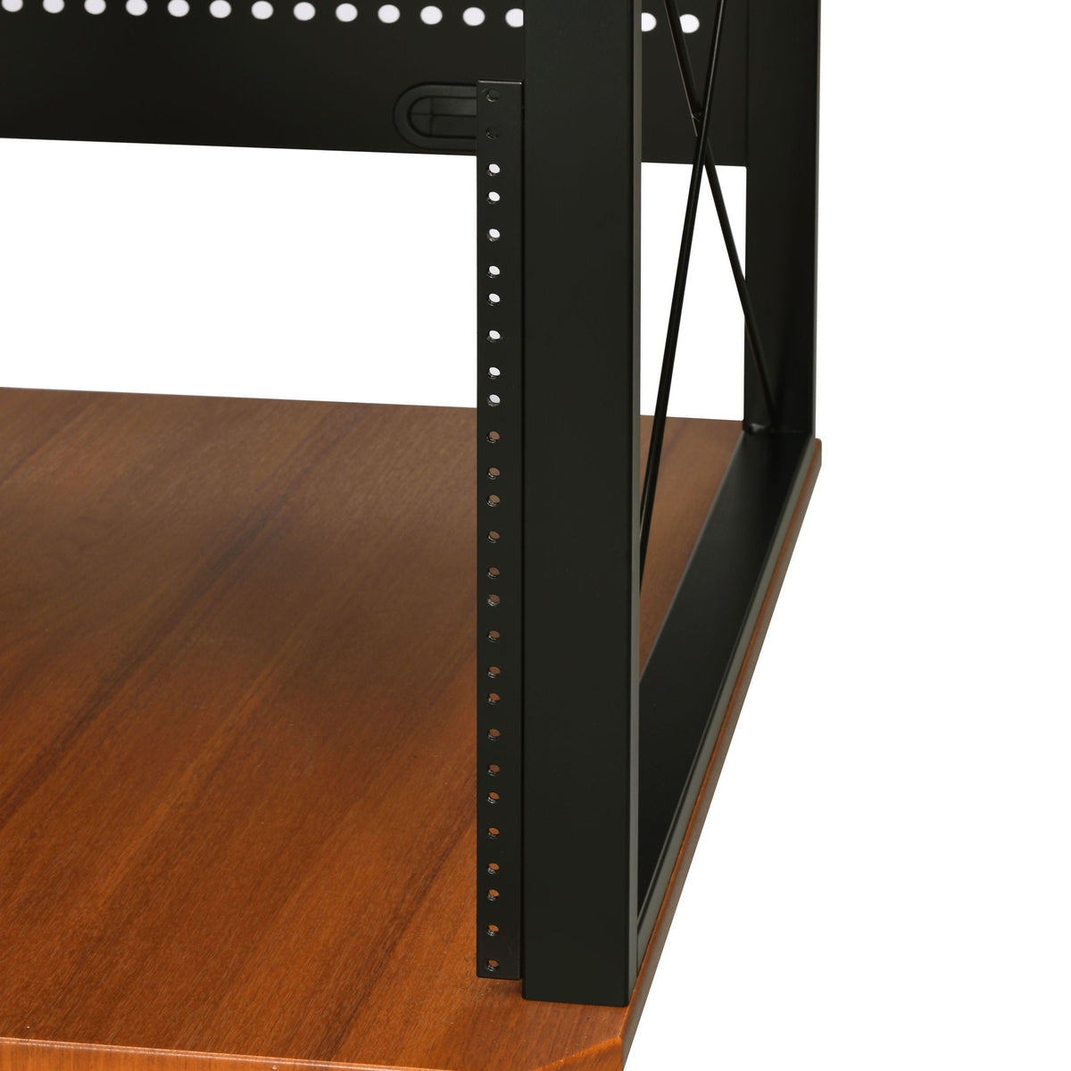 Music Desk with Multiple Storage and Cable Management - Black or Dark Brown