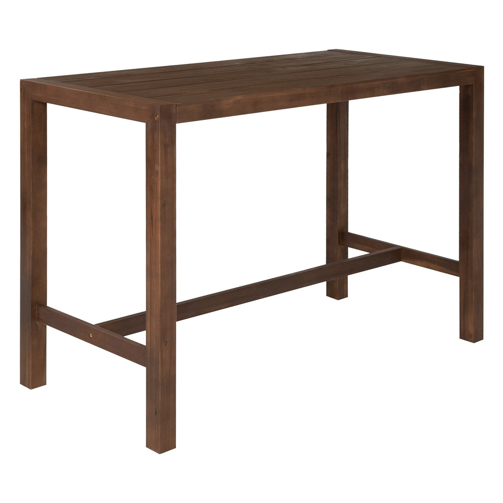 Patio Bar Set with Ergonomic Chairs - Light Brown or Dark Brown
