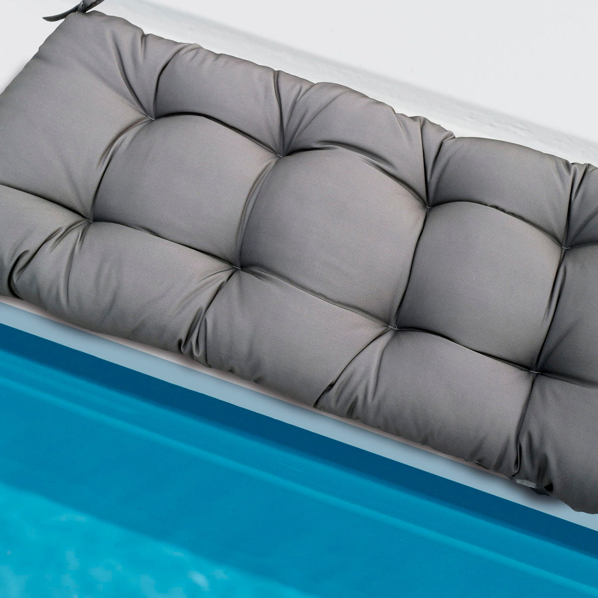 Outdoor Bench Cushion with Weather-Resistant Fabric - Red, Dark Gray, Light Blue, Blue