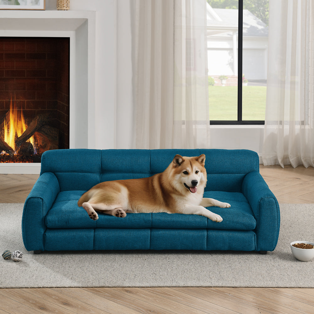 Elevated Dog Sofa Bed with Foam Comfort - For Large Dogs