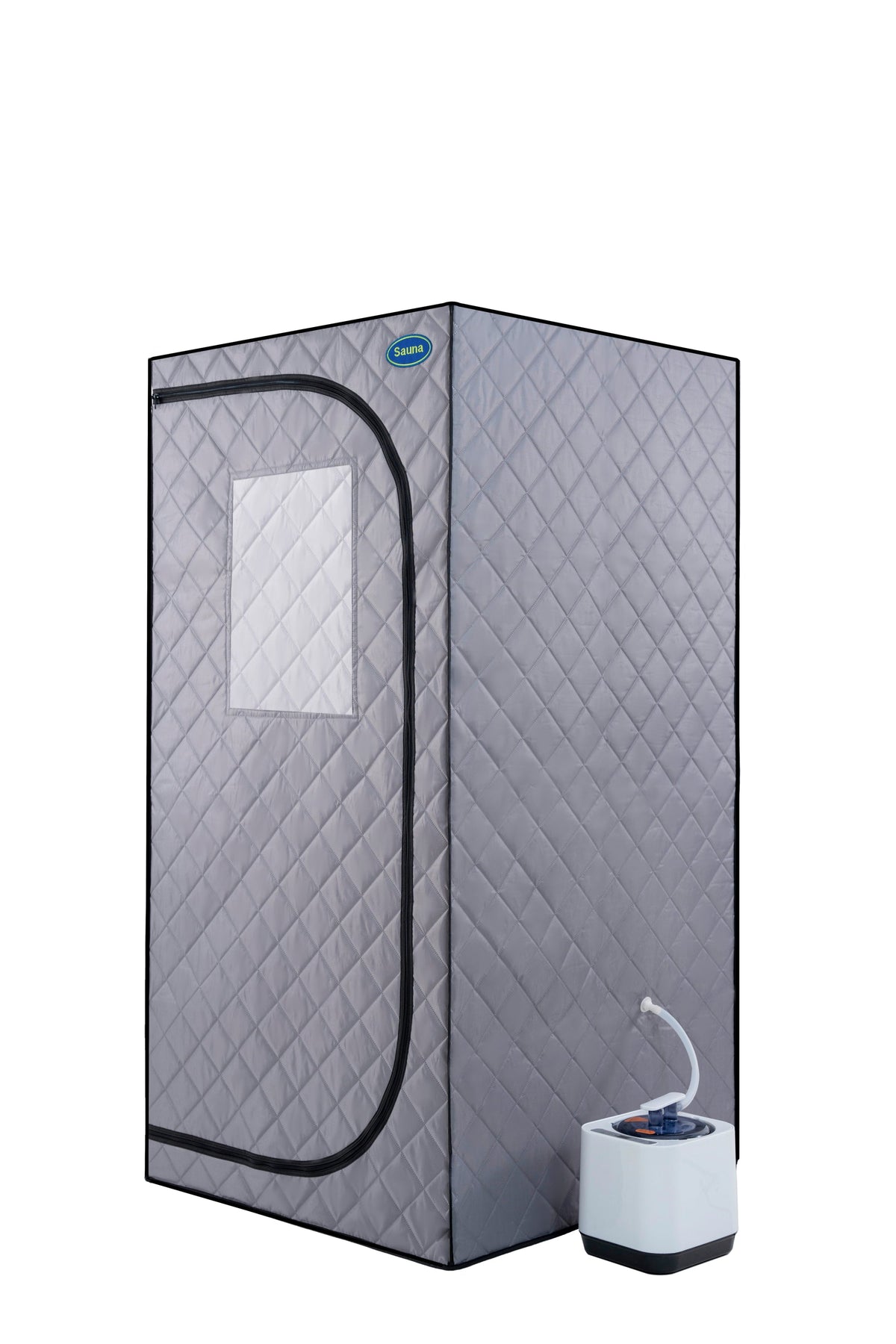 Portable Grey Steam Sauna Tent with Remote Control and Chair