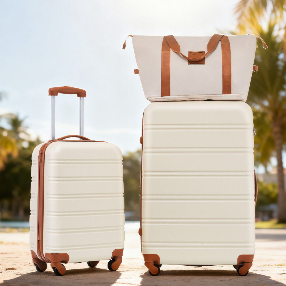 Hardshell Luggage Sets 2 Pieces + Bag Spinner Suitcase With Tsa Lock Lightweight 20" / 28"