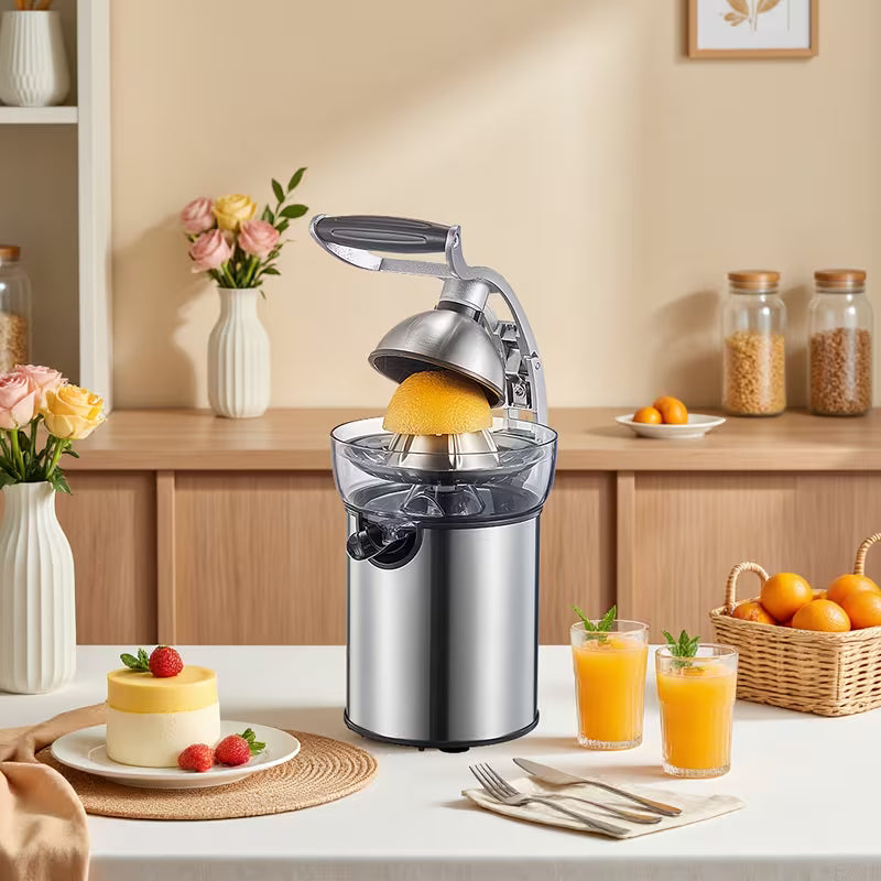 Electric Citrus Juicer Squeezer with Interchangeable Cones