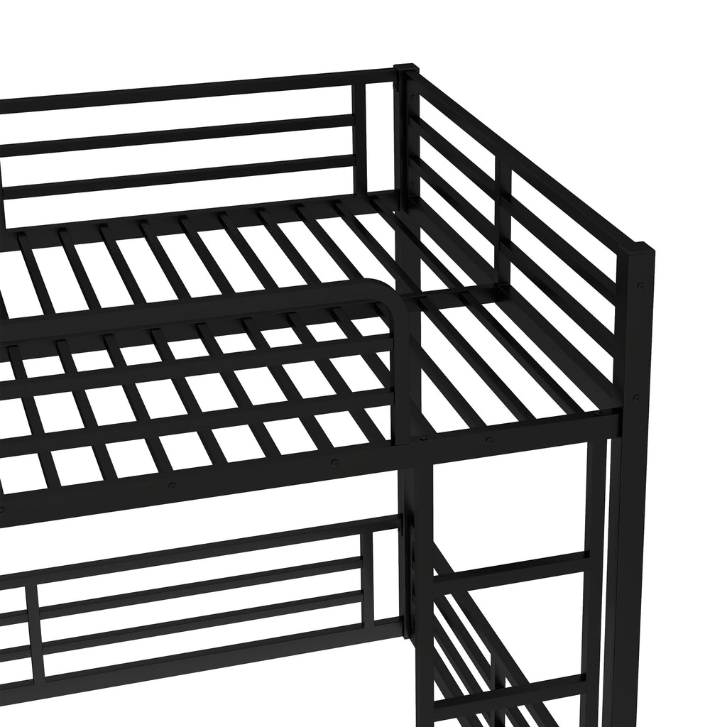 Metal Full XL Over Full XL Bunk Bed Frame