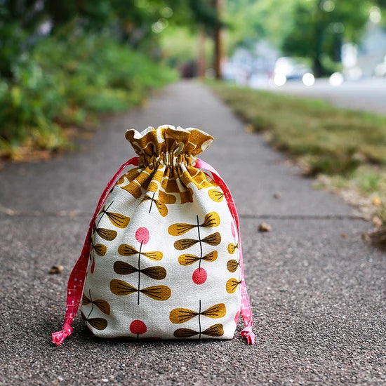Lined Drawstring Bag Downloadable Pattern