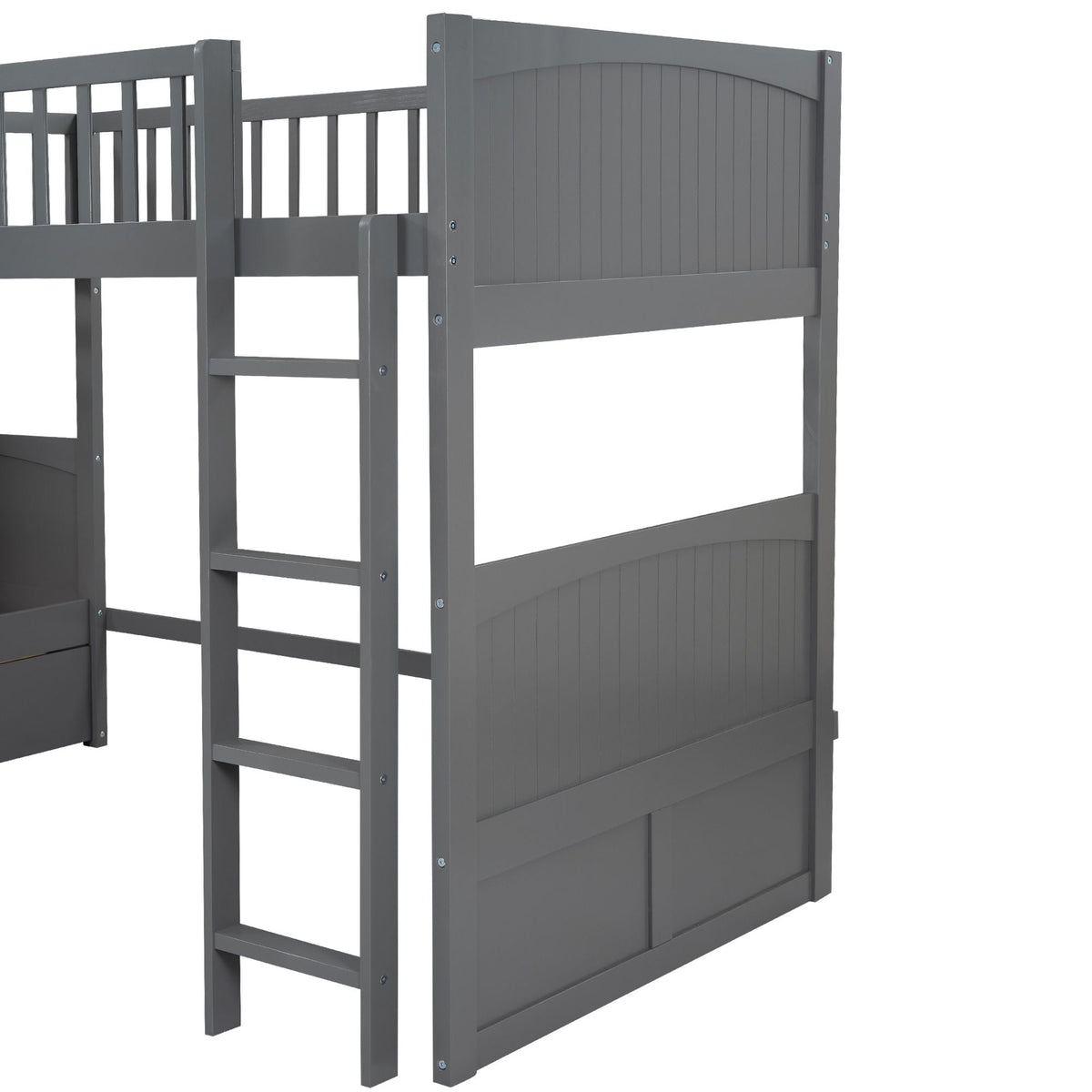 Bunk Bed With Loft And 2 Drawers