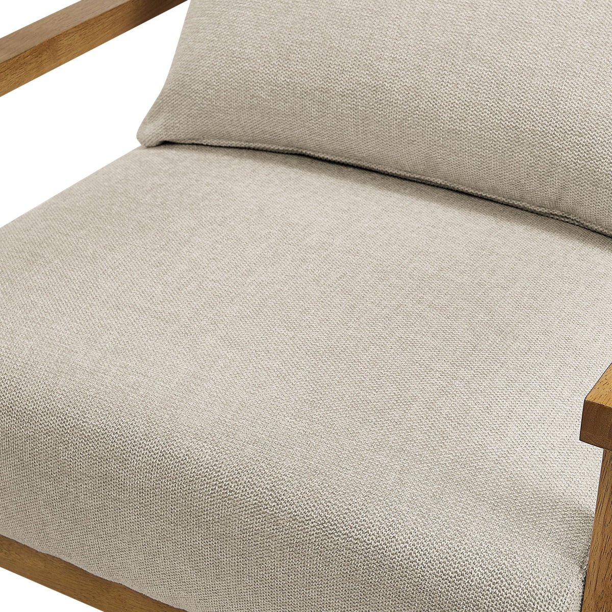 Arm Accent Chair with Lumbar Pillow - White or Dark Gray