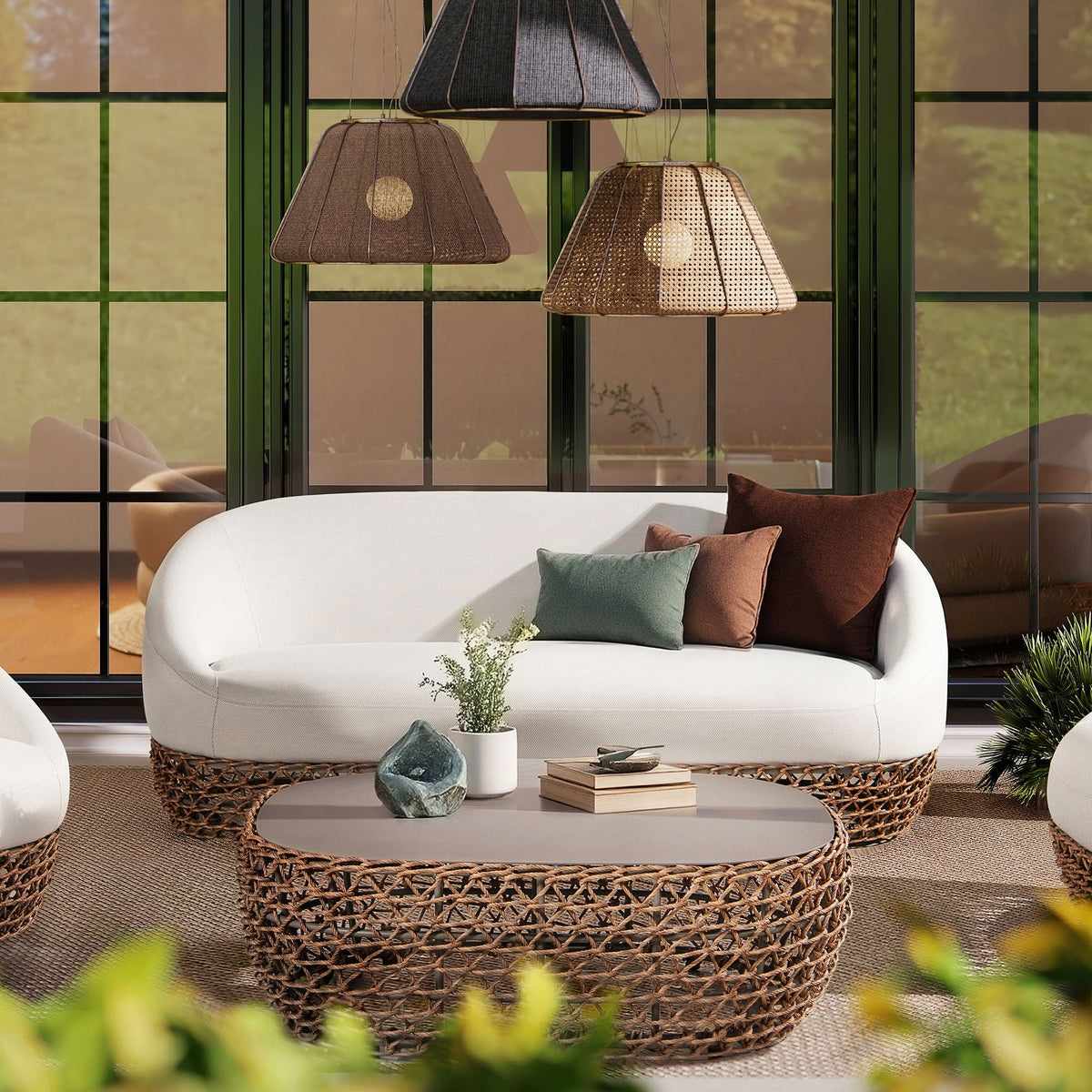 Willow - Upholstered Patio Deep Seating Sofa