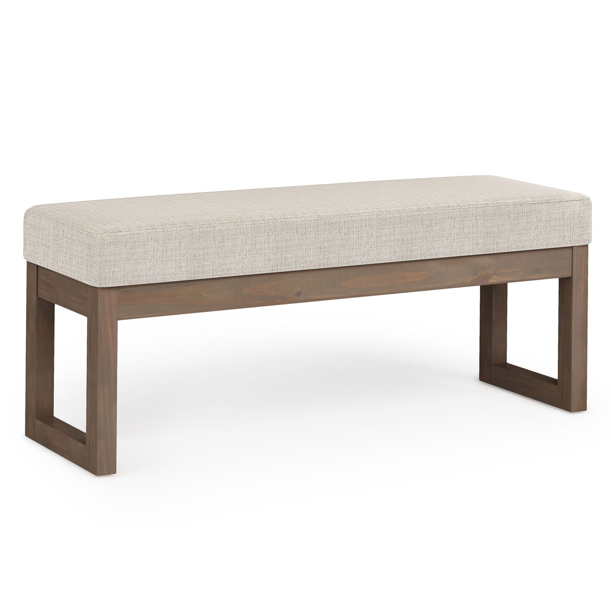 Milltown Upholstered Ottoman Bench with Versatile Design - Multiple Colors