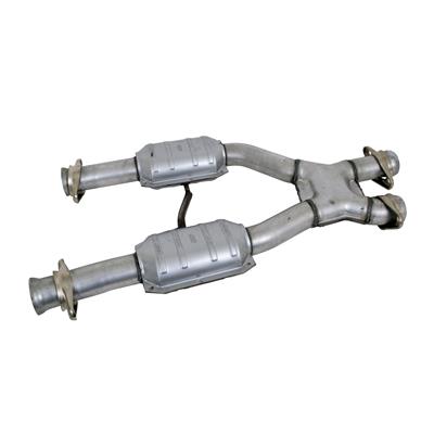 BBK Performance Crossover Pipe, X-Pipe, with Converters, Steel, Aluminized, 2.5 in., Ford, 5.0L, Kit - 1659