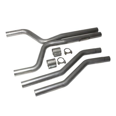 BBK Performance X-Pipe, Exhaust, After-Cat, Steel, Aluminized, 2.5 in. Diameter, Chevy, 3.6L, Kit - 4024