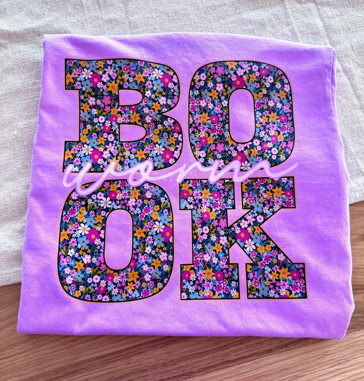 Book Lover Floral Graphic Tee