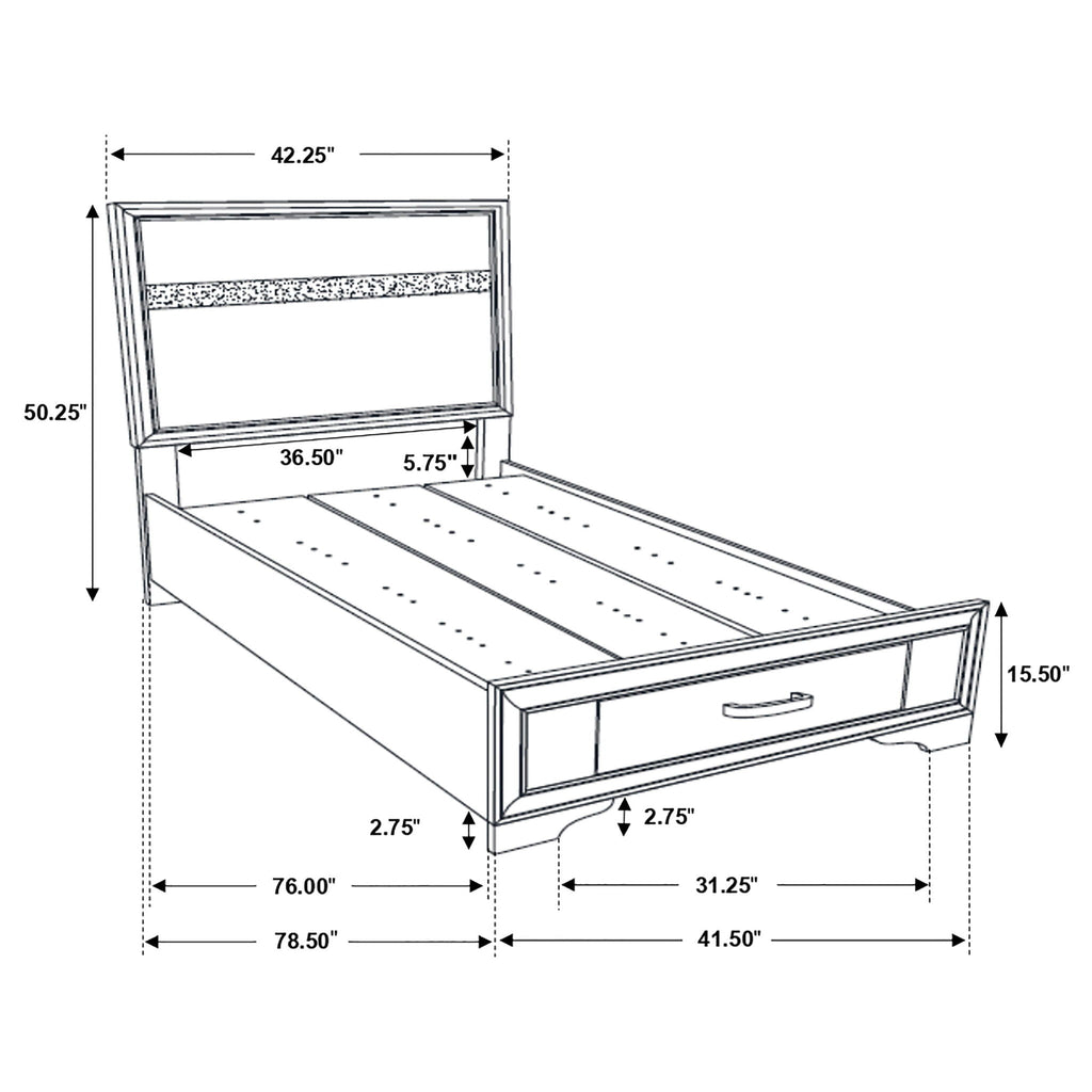 Urbana Storage Panel Bed