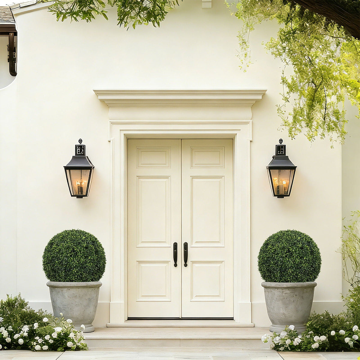 Artificial Topiary Balls with Lifelike Shape Retention - Green