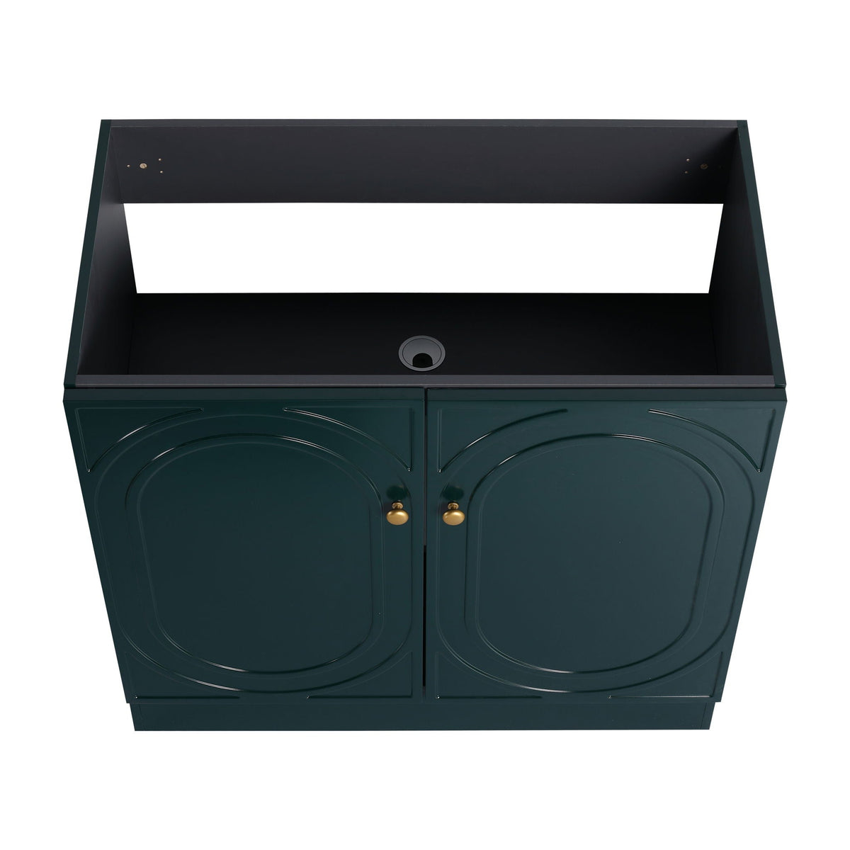 Modern Freestanding Bathroom Vanity with Soft Close Cabinet Doors - Pearl Silver, White, or Dark Green