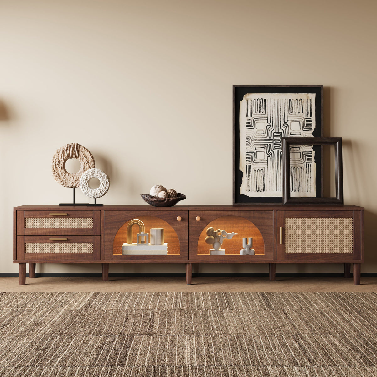 86 Inch TV Stand for TVs Up to 90"