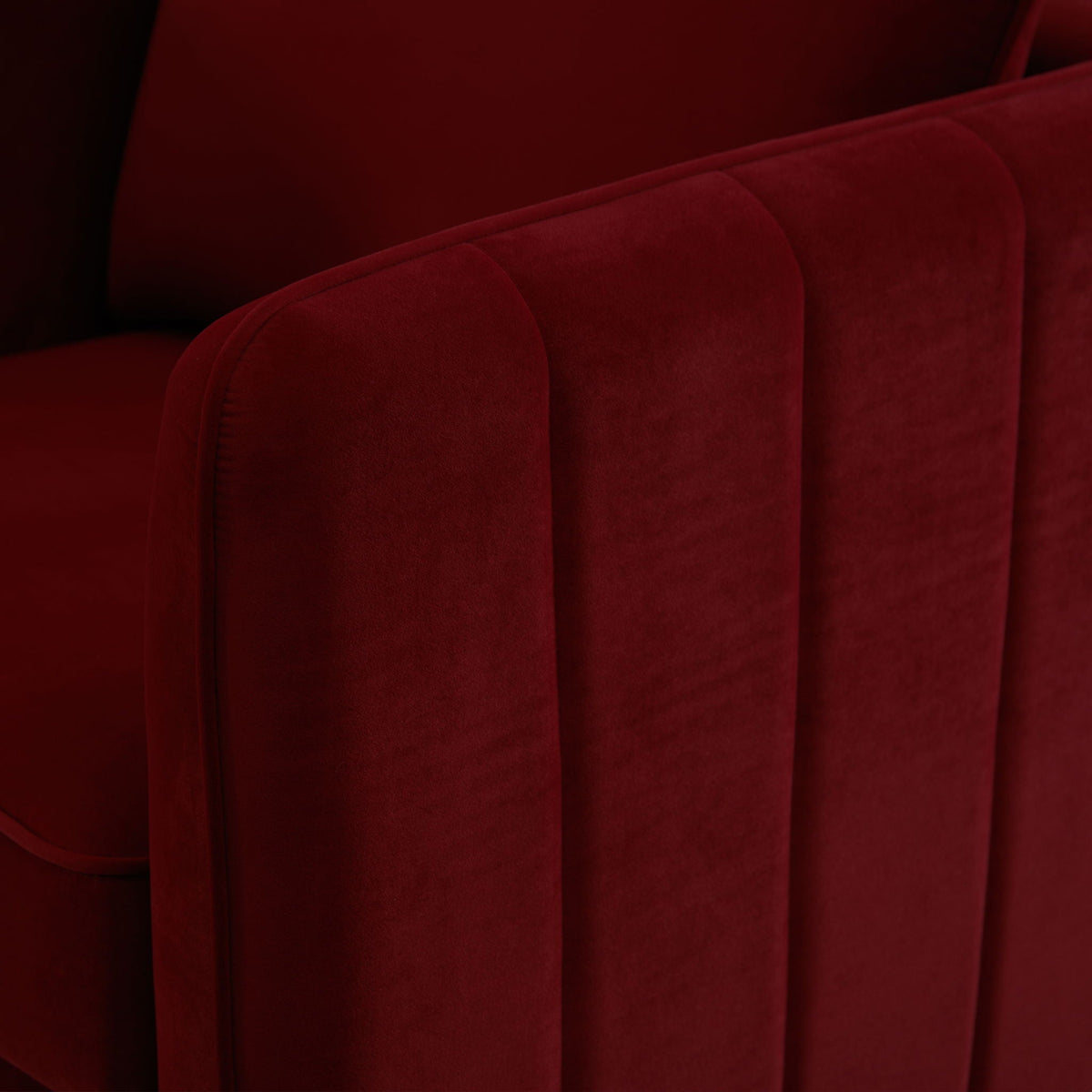 Accent Chair with Removable Pillow - Dark Green or Dark Red