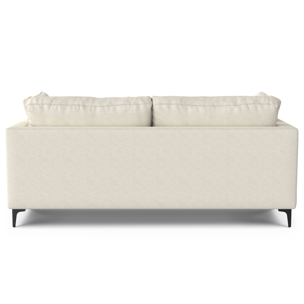 Mid Century Sofa With Ottoman Set in Performance Fabric - Dark Gray or Beige