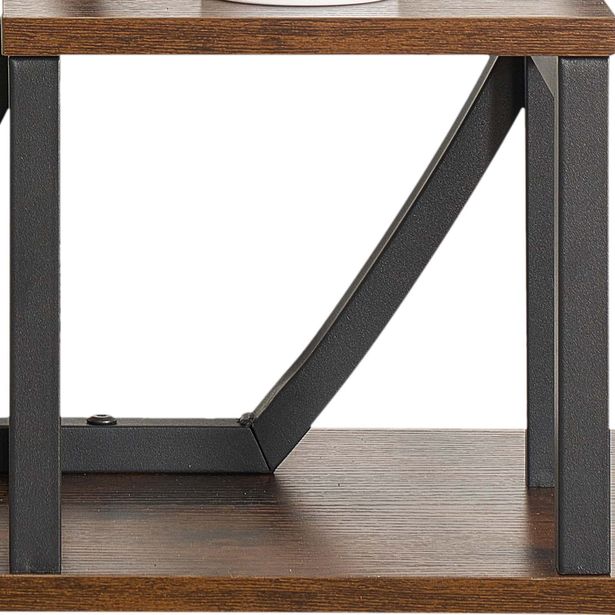 63 in Tall Indoor Plant Stand with Grow Lights - Black Iron