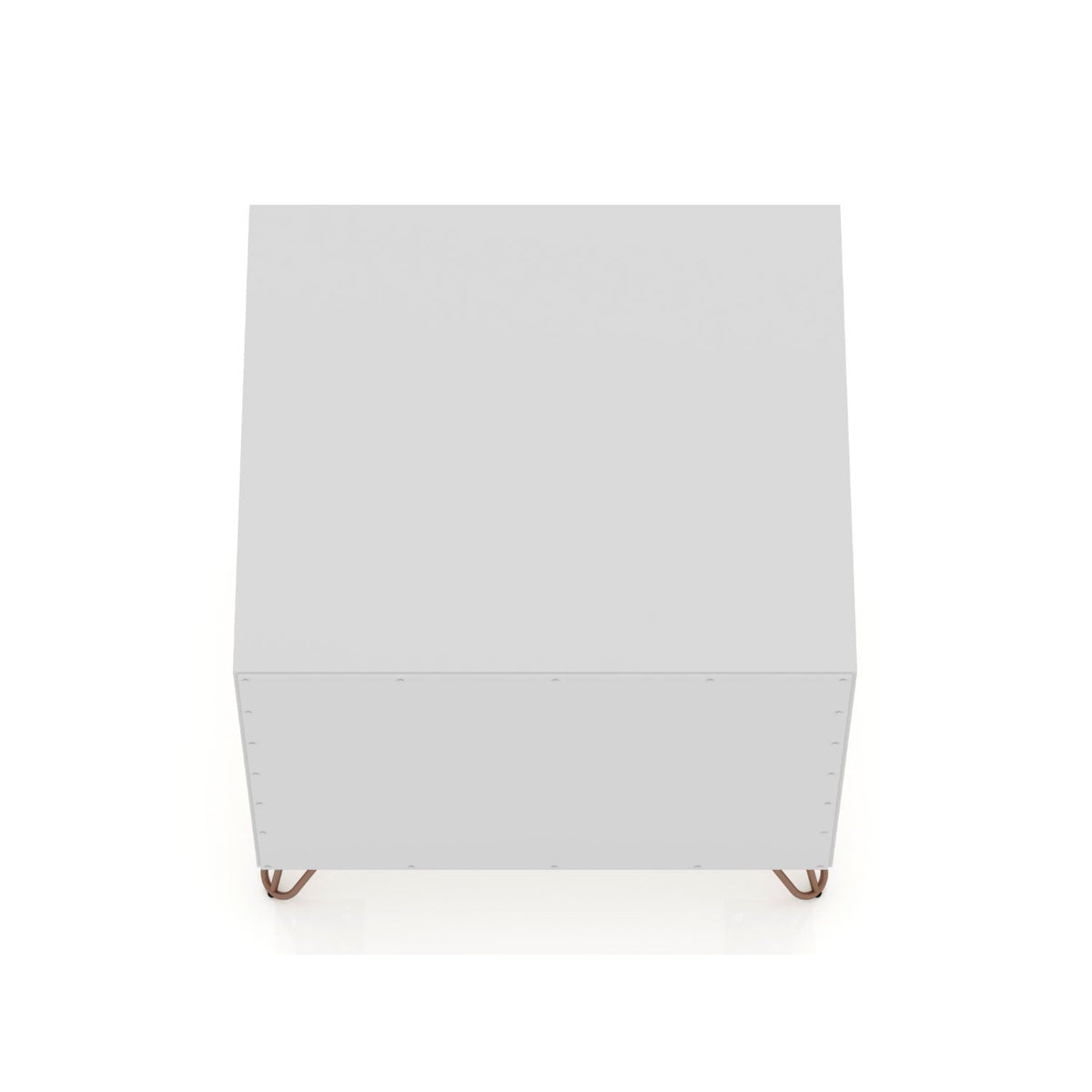 White Nightstand with 2 Drawers - Modern Storage Solution