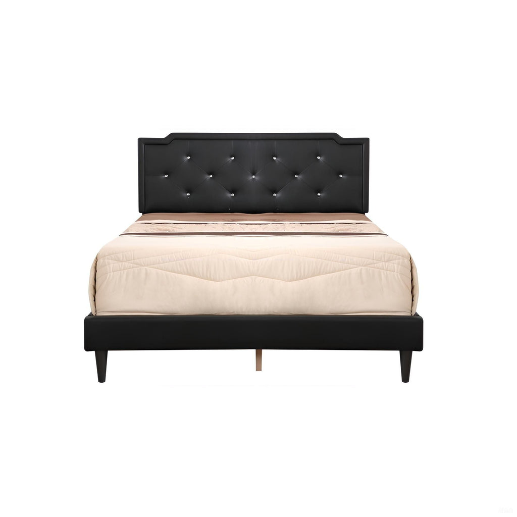 Button Tufted Upholstered Bed with Charming Design - Multiple Colors