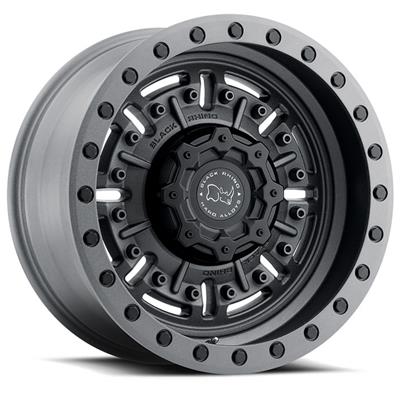 Black Rhino Abrams Textured Matte Gunmetal Wheels - S3385